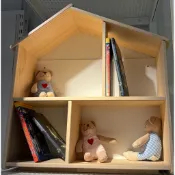 IKEA 代購 FLISAT 娃娃屋  掛牆式層架  玩偶家具客廳  迷你臥室家具 實木 松木 掛牆