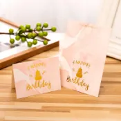 【24H出貨】燙金生日賀卡 鮮花 烘焙 賀卡 卡片 生日卡片 生日卡 祝福 生日快樂 禮物 心意