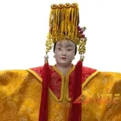 【A-ONE 匯旺】媽祖 精緻布袋戲偶 有內體可換衣 送台灣島國旗熨斗袖標 戲偶架 懷舊 入門布偶人偶戲偶