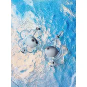 薩卡班甲魚◉▼◉  手作耳環 原創設計 醫療鋼耳環 防氧化 抗過敏 飾品 串珠 日系 花花 甜酷風 迷因 禮物 雙魚座