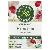 【iHerb】Traditional Medicinals, 有機木槿，無咖啡萃取，16 獨立茶包，0.99 盎司（28 克）