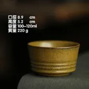 【收藏之家】龍泉窯保溫型黃金茶葉末釉主人杯純手工陶瓷茶杯個人單杯高檔收藏