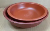 早期養壺盤 壺承 茶洗 茶盤 宏禧陶藝 朱泥 紫砂 茶船 茶盤  茶具收納盤 - 直徑  18 & 20 公分-合售