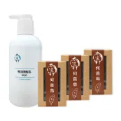 【太生利】美髮四入組-何首烏洗頭皂3入+精油潤髮乳 350ml 1入