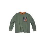 (店+)CTLS21FAL102-OL CLOT 荊棘圓領寬鬆T恤 男款 橄欖綠