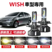 兩顆【Toyota Wish】專用LED大燈 頭燈 超亮 直上式 遠近燈 霧燈 前照燈 車燈 H11 9005 燈泡