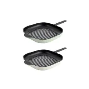 (店+)DESLON-德世朗 免運 極光系列 日本進口琺瑯牛排煎鍋 DFS-J868條紋牛排鍋/無塗層不粘家用煎牛扒專用鍋