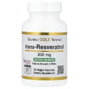 【iHerb】California Gold Nutrition, 反式白藜蘆醇、意大利來源，200 毫克，60 粒素食膠囊