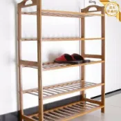 星光精品館 【五層收納】鞋架 收納架 竹製鞋架 簡易鞋架 家用鞋架 楠竹鞋架 綠竹園 青竹軒 防潮防黴 透氣通風 玄關臥室適用