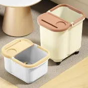 茉家 SPA級加高設計按摩泡腳桶(大號附輪1入)