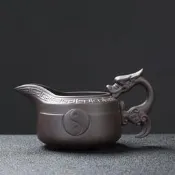 臺灣現貨紫砂茶壺單壺茶海原礦紫泥泡茶壺茶具配件家用手工茶漏