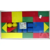 ※旭陽教育用品社※遊思樂益智教具系列~EVA發泡造形積木4cm,36PCS/EVA積木/安全積木台灣製商檢局檢驗合格