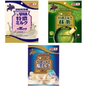 (店+)【UHA 味覺糖】味覺糖 日本 特濃牛奶糖 原味 抹茶味 鹽味 袋裝  67克