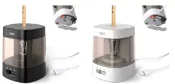 Metis Deli 電動削鉛筆機 適用 6-8mm 鉛筆 乾電池供電 適用素描＆彩色鉛筆 日本代購