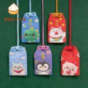 【羊毛氈材料包】💖BIABIA平安福diy刺繡手工自制材料包情侶香囊御守香包禮物掛件