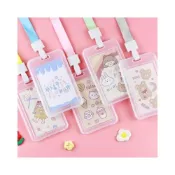 (店+)憶香許快樂購 創意 學生 散裝卡套（不帶掛繩） 掛繩 證件卡套 透明 防水 員工門禁卡 工廠 胸牌 活動名牌 工作證