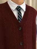全球選品1館 生活百貨 春秋季保暖復古日系針織開襟馬甲男V領疊穿毛衣線衣背心外套外穿