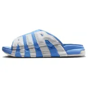 (店+)【NIKE 耐吉】FD9883-400 Nike Air More Uptempo 舒適休閒 靜音防滑一字拖鞋 男女同款 藍白