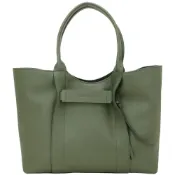 Longchamp 3D 大型 壓紋小牛皮手提 肩背托特包(L/卡其綠)