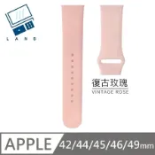 Smart Apple Watch Strap 矽膠錶帶 蘋果運動錶帶 加長款 適用 42 / 44 / 45 / 46 / 49mm - 復古玫瑰