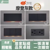 🔥促銷免運🔥中一電工 JYE 摩登灰 月光系列 開關插座 輕奢風 接地雙插座 USB 電鈴 盲蓋板 電燈開關 彩色烤漆