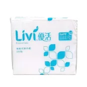 (店+)【Livi 優活】優活 抽取式擦手紙巾 200抽 原生紙漿