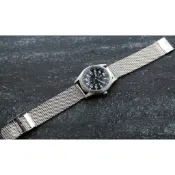 22mm~超值不鏽鋼“粗線“mesh米蘭網帶不鏽鋼製直身錶帶 seiko MONDAINE +保險扣