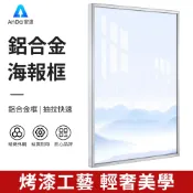 【AnDa 安達】相框 海報框a2窄邊畫框展板價格廣告框定邊免打孔磁吸開啟掛宣傳框 台灣現貨