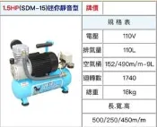 ~金光興修繕屋~[SDM-15] 寶馬牌 直結式 空壓機 1.5HP 9L 迷你靜音型 寶馬 空氣壓縮機 木工 噴漆