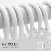 Mycolor C型掛鉤 浴簾配件 浴簾勾 窗簾環 C型掛勾 扣環 塑膠勾 萬用掛鈎 12入 C型 浴簾掛勾♚MY COLOR♚【J049】