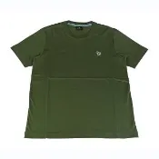 【Paul Smith】PAUL SMITH衣領簽名標LOGO純棉質彩斑馬刺繡圖圓領短袖T恤(男款/綠)
