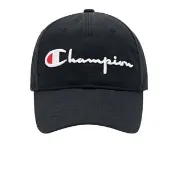 【Champion】官方直營 中性-C-LIFE logo刺繡棒球帽-黑色(U4CACCU01U1)