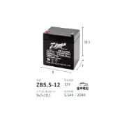 (店+)【ZEBRA 斑馬牌】電量加強版 ZB5.5-12 12V5.5Ah 同尺寸取代 NP4-12 NP5-12 WP5-12
