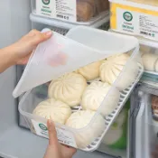 ❤熱銷🔥新品上新🔥包子保鮮盒   日式抗菌包子 饅頭冷凍專用收納盒  保鮮收納盒  大容量冰箱餃子食品級整理保鮮盒