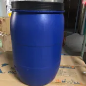 原料桶.塑膠桶.可裝50公斤（50L)藍色密封桶.廚餘桶.蓄水桶.化學桶.