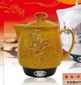 丁香花 陶瓷煎藥壺 (啞巴媳婦) BS-04051
