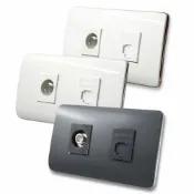 (店+)【Panasonic 國際牌】松下Risna系列開關插座 電視+網路 適用台規單聯埋入盒