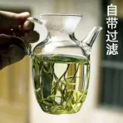🔥臺灣出貨🔥高硼硅仿宋執壺綠茶玻璃茶具耐高溫手工吹制小青柑沖茶器CYIH