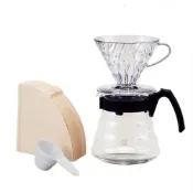 (店+)【HARIO】V60 手沖咖啡四件組 100週年紀念 濾杯組 百萬組 雲朵壺 禮盒 日本製