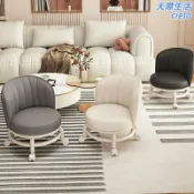 天際生活 【萬向滑輪】小凳子 矮凳 沙發凳 圓凳 滑輪凳 家用板凳 小椅子 兒童椅 大人椅 網紅款 可移動 耐磨靜音輪 客廳臥室適用