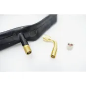 《67-7 生活單車》全新X-FREE 銅製美式氣嘴【90度】L型彎管 九十度美嘴延長管