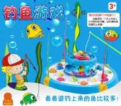 ?叮叮?海底世界電動音樂旋轉雙層釣魚玩具組2色 聲光音響親子同樂上下雙層可旋轉 豪華釣魚玩具組 兒童朋友聚會互動有趣