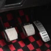 無限MUGEN踏板汽車改裝通用腳踏板防滑油門手動自動波檔踏板耐磨可開發票✔GT汽配🚗臺中出貨🚗