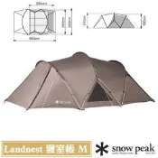 【Snow Peak】Landnest 寢室帳 M (3-4人適用).家庭帳篷.客廳帳.寢室帳.露營帳棚/ SDE-260