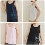 a la sha 阿財舒適居家服背心  紫/深藍/灰/黑
