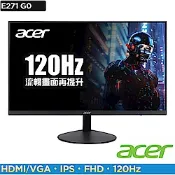 Acer 宏碁 E271 G0 27吋120Hz IPS護眼電腦螢幕