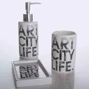 【MioMall 米歐廣場】舒蕾馬Sorema 現代時尚ART CITY LIFE 漱口杯/牙刷架/牙杯(★奢華渡假飯店衛浴品味★) 