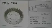 協貿國際日用品生活8館 6寸鋁箔披薩盤錫紙圓盤鋁箔盤燒烤盤一次性蛋糕托盤1000只