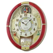 大高雄鐘錶城 seiko SK037 精工鐘 (QXM612R) 優雅宮廷盛會音樂鐘 48.4x40.8x11cm｜樂天領券現折★全館特惠中★指定刷卡回饋10%