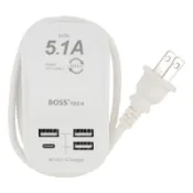 【書劍春秋】全新未拆【BOSS 5.1A USB智慧型充電器】88折，只要309元